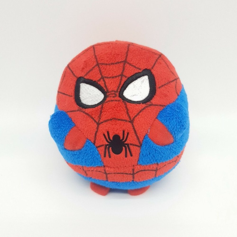 Ty Beanie Marvel Spiderman Plush Toy Doll Ball - 5" Clean Sanitized Superhero